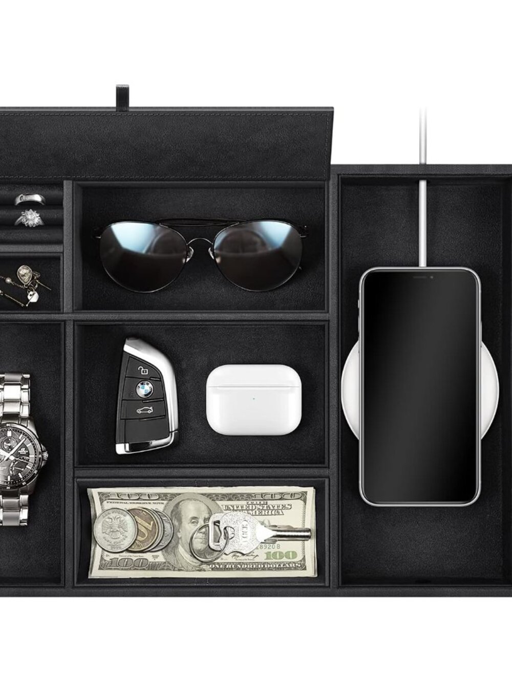 Valet Tray Desktop Organizer Catchall EDC Tray